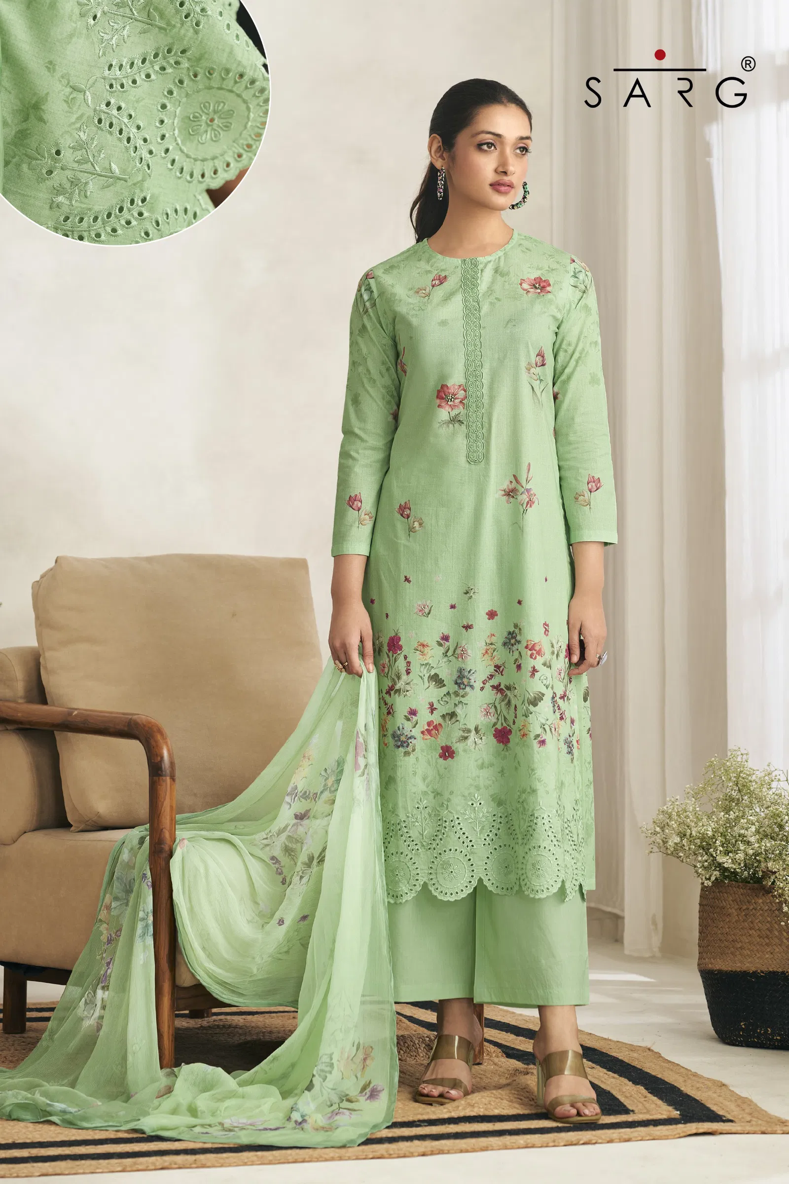 Avigya By Sarg Lawn Cotton Printed Dress Material Wholesale Shop In Surat